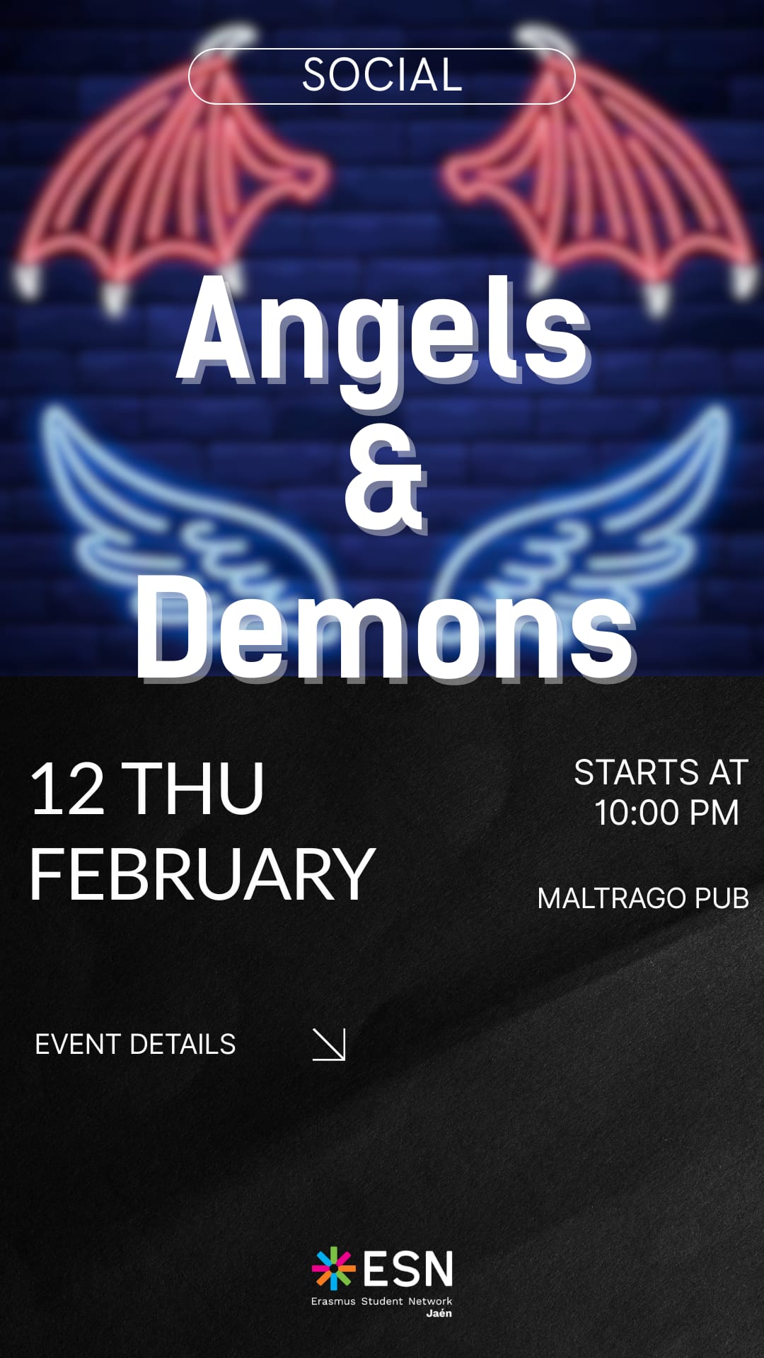 Fiesta de ángeles y demonios